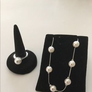 Pearl Ring Size 7 & Bracelet.